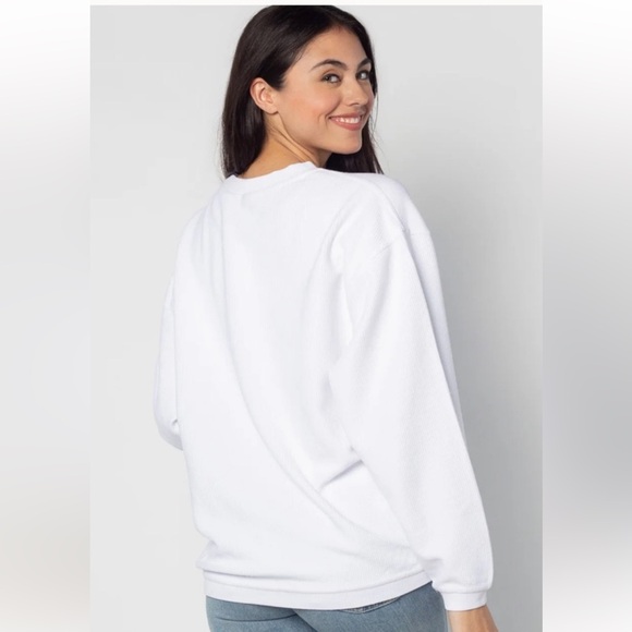 Cozy White Women's Sweatshirt - Picture 6 of 6